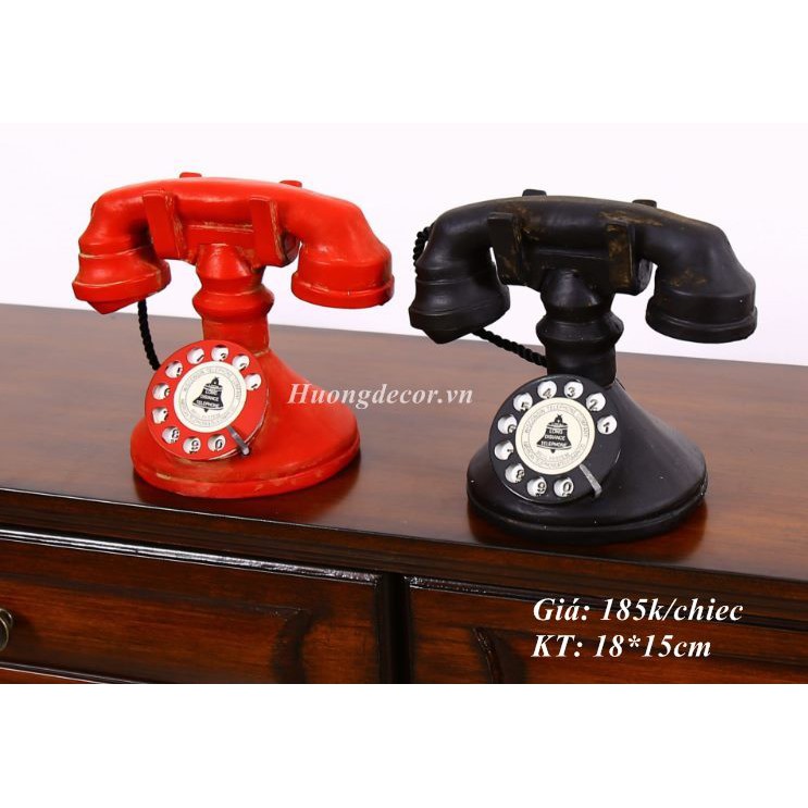 Mô hình điện thoại để bàn ( đỏ hoặc đen) a434