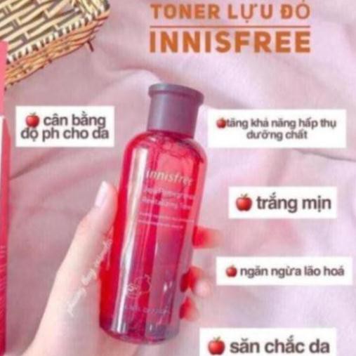 [SALE SẬP SÀN] Nước Hoa Hồng Toner Lựu Đỏ Innisfree Chống Lão Hoá Trắng Da FREESHIP TOÀN QUỐC