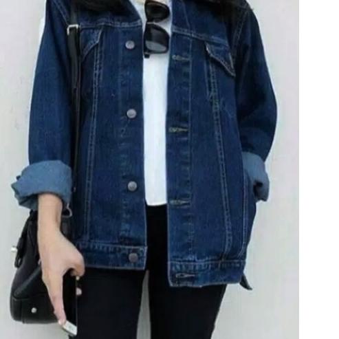 Hầu hết muốn|Sq38|Áo Khoác Jean Nữ Màu Đen size Lớn XXL XXL Cao Cấp