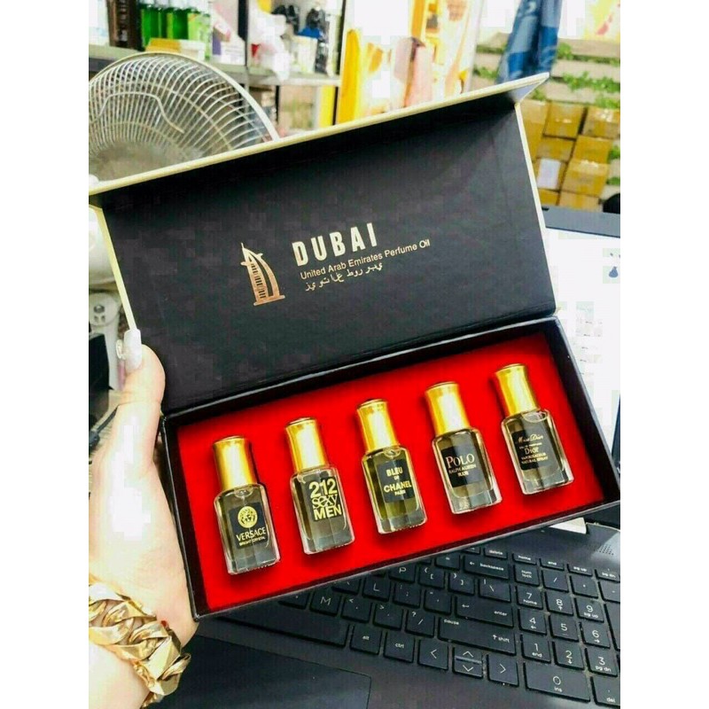 Tinh dầu nước hoa DUBAI set 5chai 5 mùi