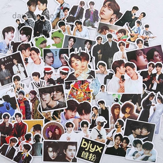 Bộ Miếng Dán Trang Trí Hình Thần Tượng Vương Nhất Bác và Tiêu Chiến