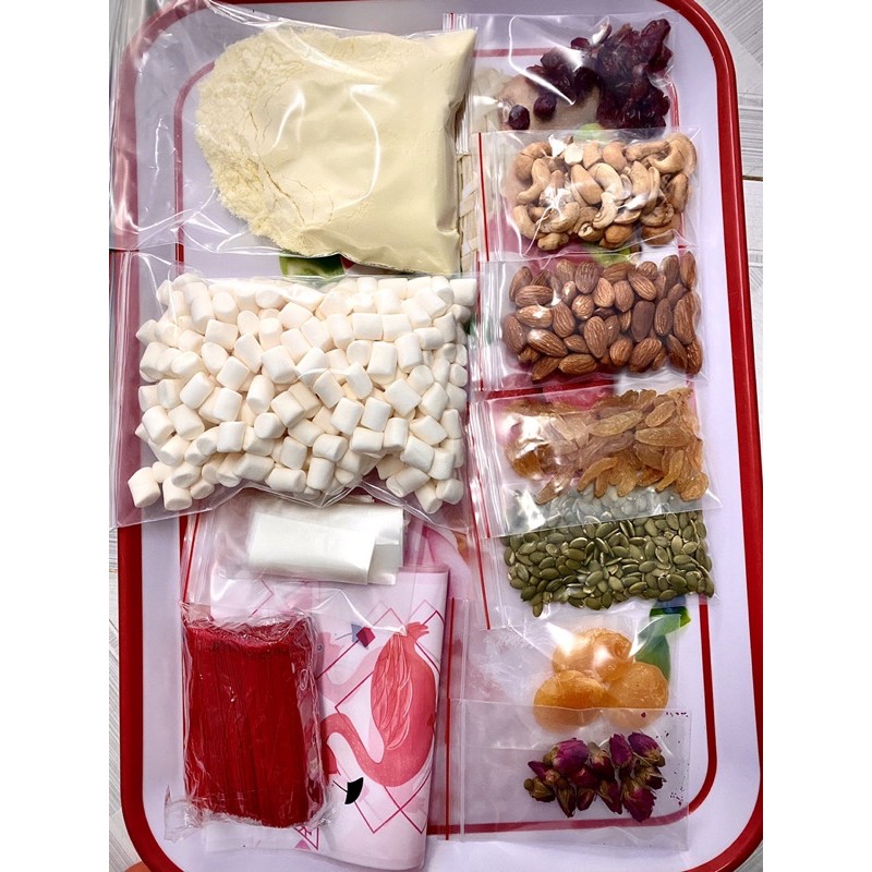SET NGUYÊN LIỆU LÀM KẸO NOUGAT 500g