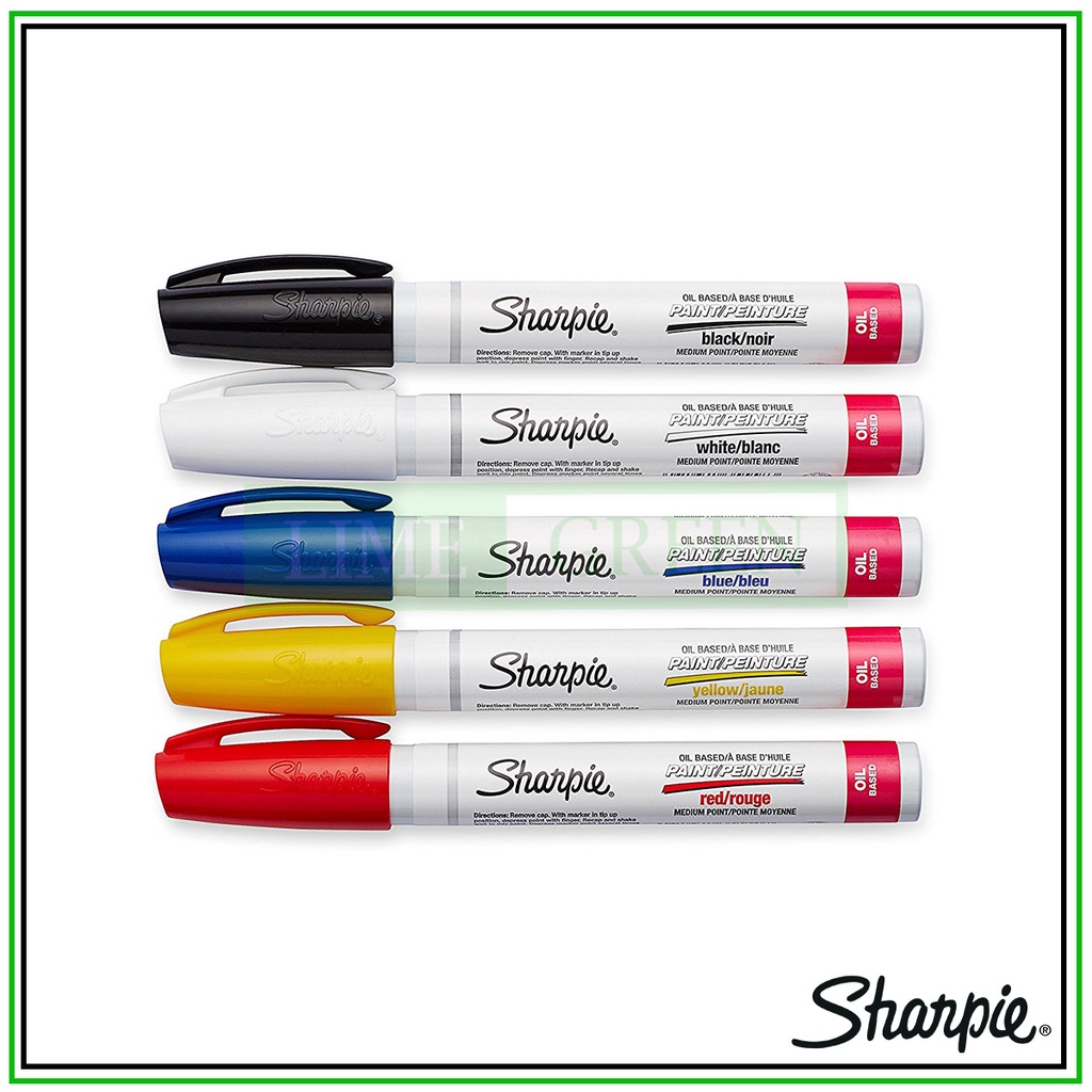 Bút đánh dấu ốc, trang trí lốp xe bền màu, chống thấm nước, chịu ma sát, không phai Sharpie Oil Based Medium