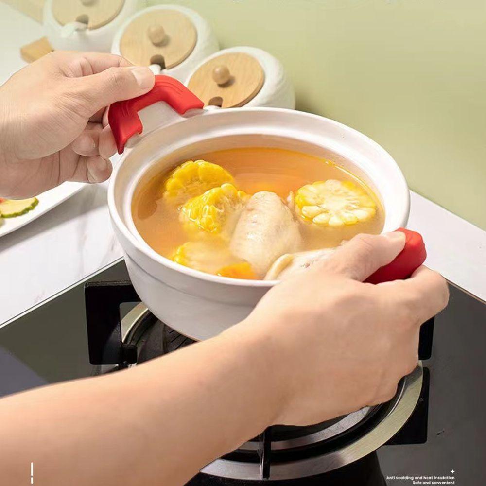 Vỏ Bọc Tay Cầm Nồi Chảo Bằng Silicone Chống Bỏng Chống Trượt
