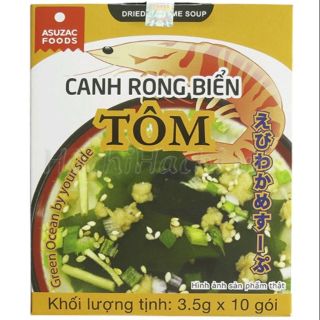 canh rong biển ASUZAC Nhật bản hộp /10 gói