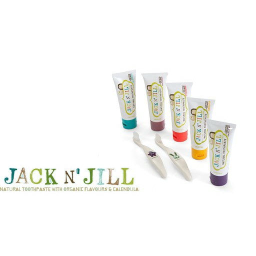 Kem đánh răng Jack N' Jill Úc Organic chính hãng, cho bé trên 6 tháng, có thể nuốt 50g