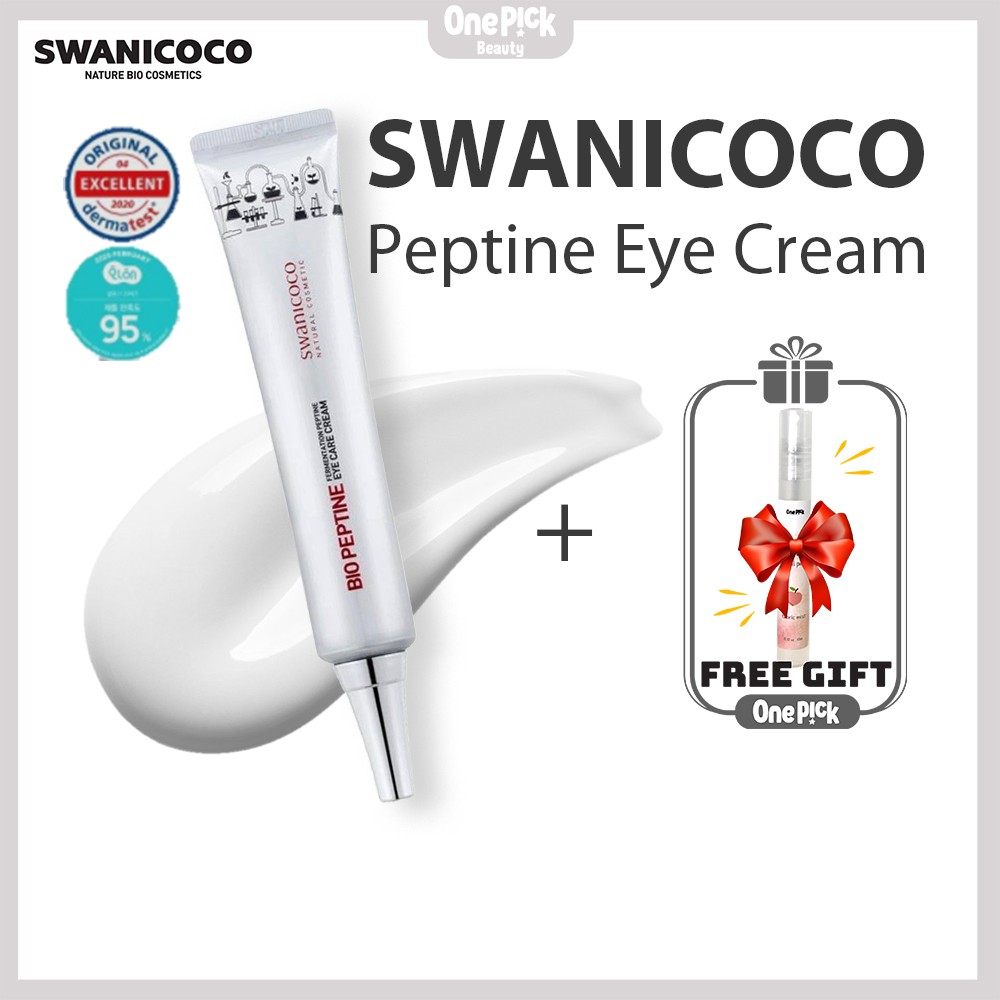 [Hàng mới về] Kem mắt SWANICOCO Peptine 20ml giảm quầng thâm tan bọng mắt làm mờ nếp nhăn chăm sóc da đặc biệt 
