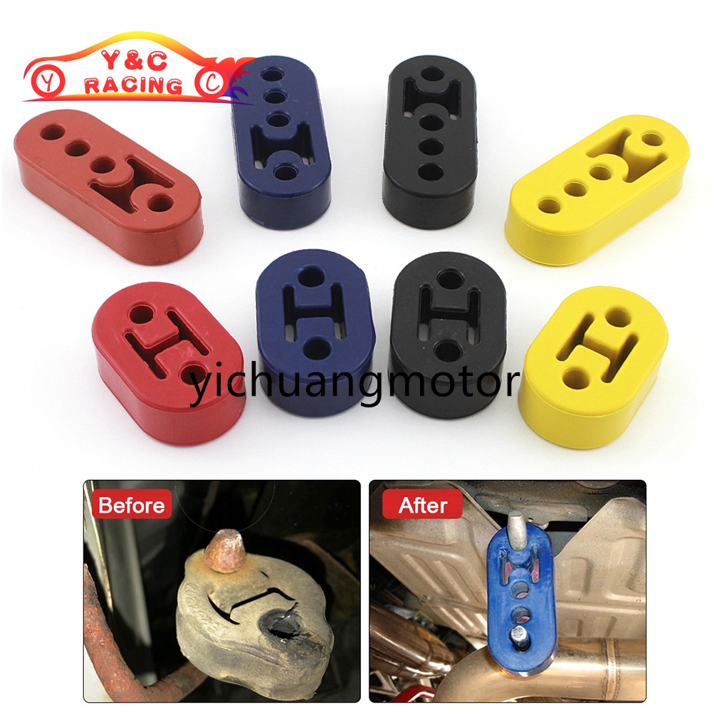Ống Xả Xe Hơi Bằng Cao Su PU 2 / 4 Lỗ / Xốp / Cao Su Chống Sốc Treo Tai Tiện Dụng