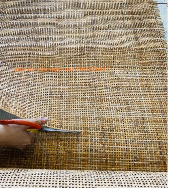 Mành mây caro trang trí đóng tủ, giường nội thất khổ 50 cm