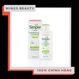 Kem dưỡng ẩm Simple Hydrating Light Moisturiser 125ml