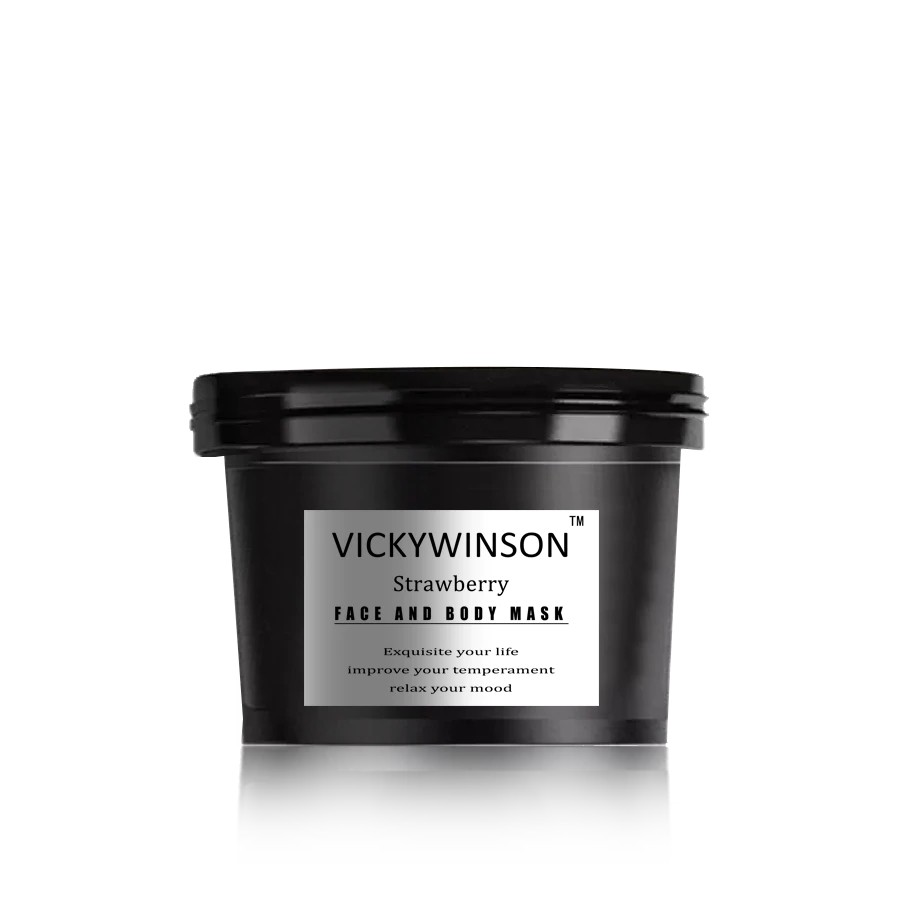Vickywinson Kem Dâu Tây Tẩy Tế Bào Chết Hỗ trợ giảm mụn 50g Dưỡng Ẩm Làm Trắng Da