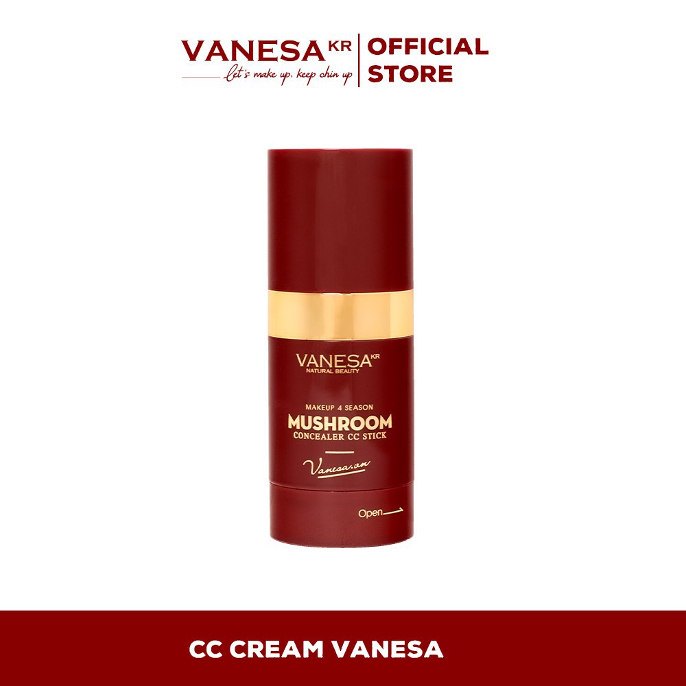 Kem Nền Vanesa CC Đỏ Mushroom Concealer CC Stick Phiên Bản Giới Hạn