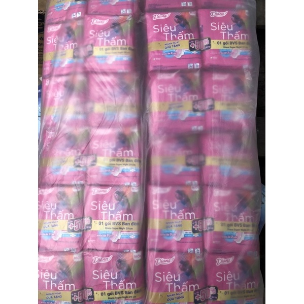 Combo 6 gói Băng Vệ Sinh Diana Mỏng Có Cánh