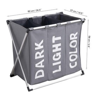 ☘️ FREESHIP ☘️  Giỏ đựng quần áo phân loại cho máy giặt xếp gọn Dark Light Color Laundry Japan