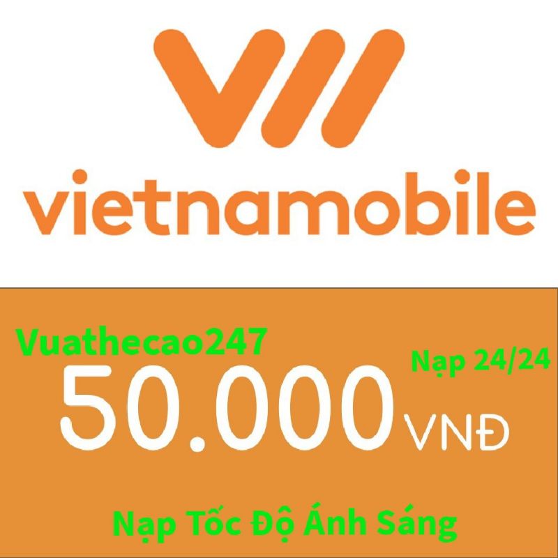 Thẻ VietnamMobile 50k