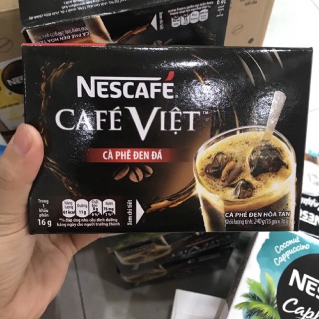 Hộp 15 Gói Nescafé Việt - Cà Phê Đen Đá (16g)