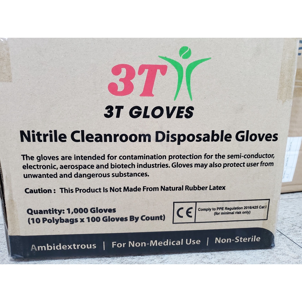 Găng tay phòng sạch Nitrile Cleanroom Disposable Gloves