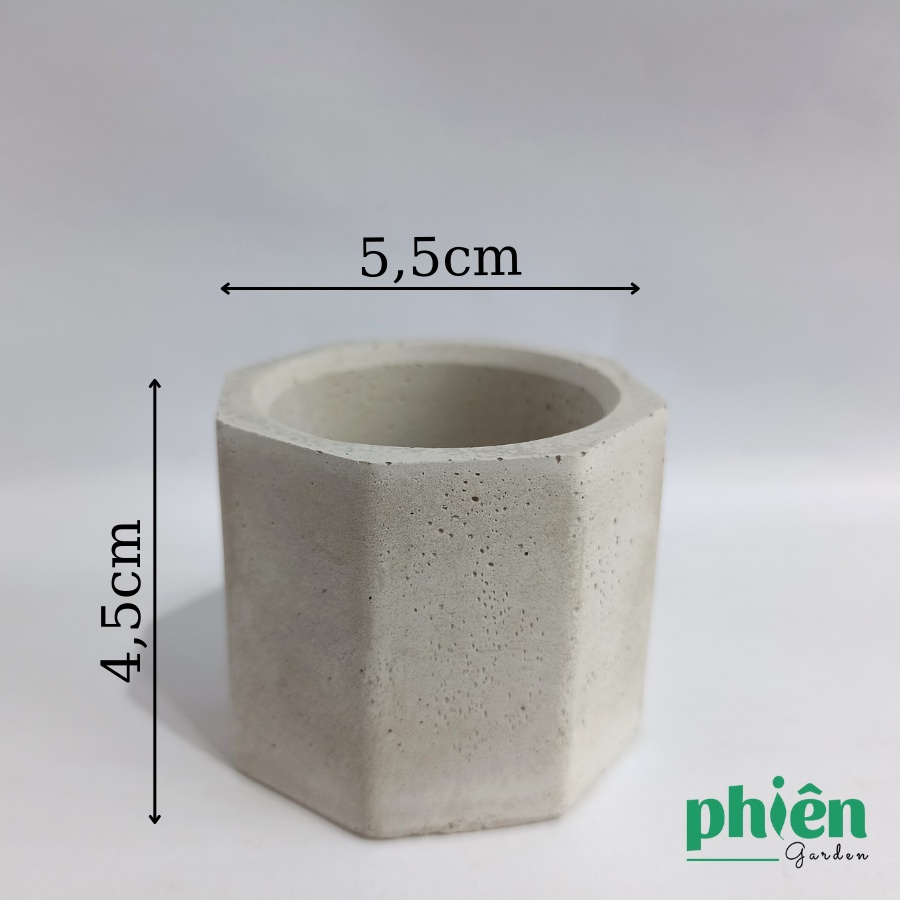 Chậu xi măng mini trồng sen đá, xương rồng, chậu xi măng vuông tròn đủ kích thước
