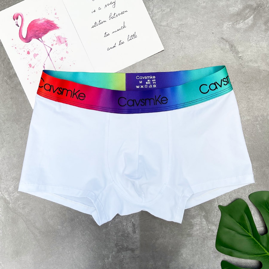 QUẦN LÓT NAM - Dạng Boxer Đùi Lưng Bản Màu Siêu Đẹp - Form Chuẩn - Cotton Mịn