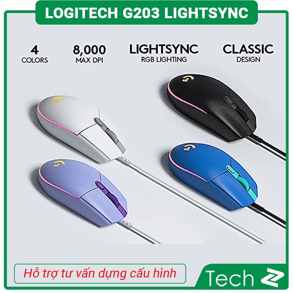 Chuột Gaming Logitech G203 LightSync