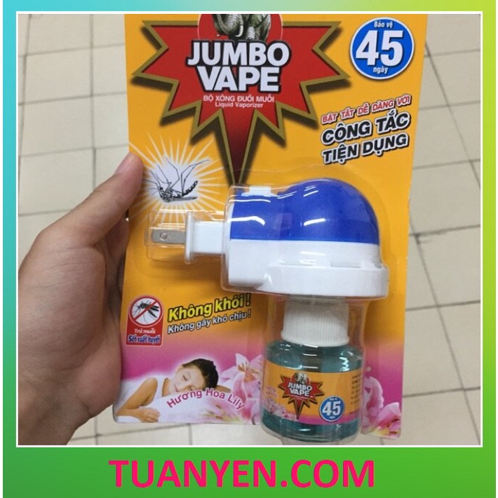 Bộ máy xông đuổi muỗi Jumbo