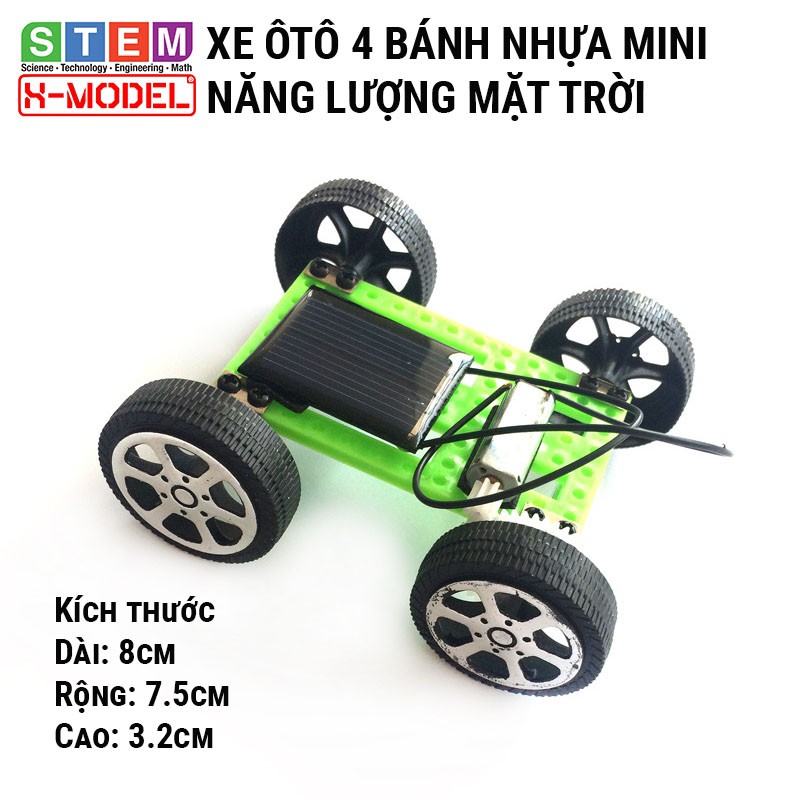 Đồ chơi sáng tạo STEM Ôtô mini bánh năng lượng mặt trời X-MODEL ST49 cho bé, Đồ chơi trẻ em DIY [Giáo dục STEM, STEAM]