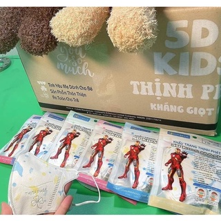 Hộp 10 cái khẩu trang 5d kids dành cho bé 2- 8 tuổi hộp 10 cái