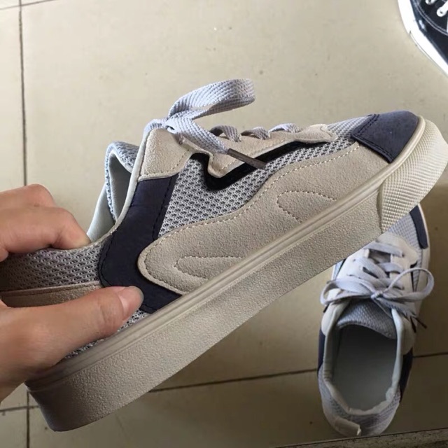 [sẵn ]Giày ulzzang nữ xanh xám loại 1 | BigBuy360 - bigbuy360.vn