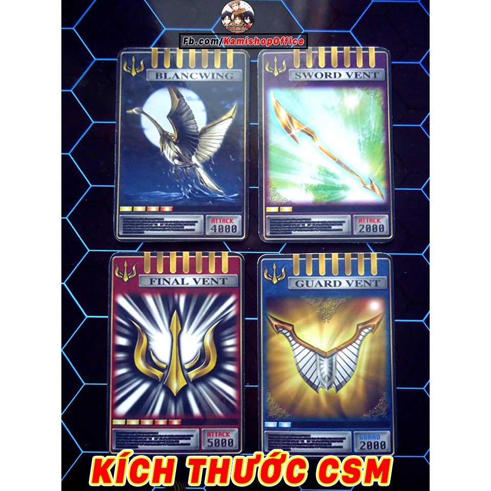 Set Femme 4 thẻ Advent - Kích thước CSM - KamiShop - Kamen Rider Card