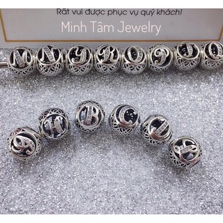Charm chữ cái bạc thái 925 bạc chuẩn-Minh Tâm Jewelry