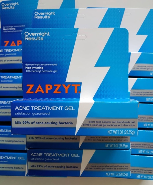 Kem mụn Zapzyt acne treatment gel 10% benzoyl peroxide 28.35g