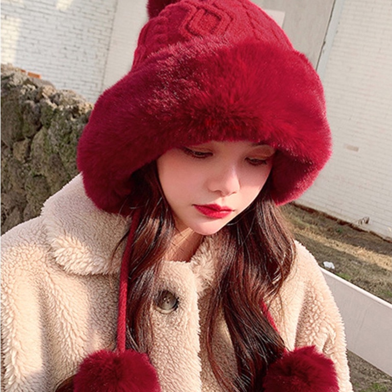 Mũ Len Màu Sắc Nhã Nhặn Thời Trang Cho Nữ