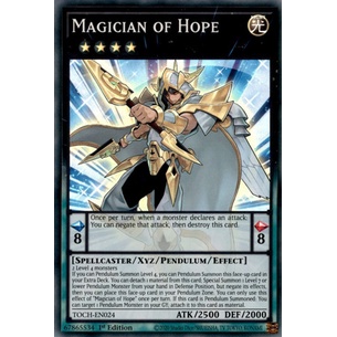 Thẻ bài Yugioh - TCG - Magician of Hope / TOCH-EN024'