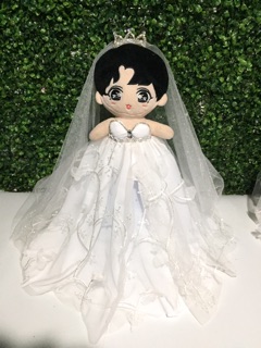 Outfil váy cưới doll 20cm