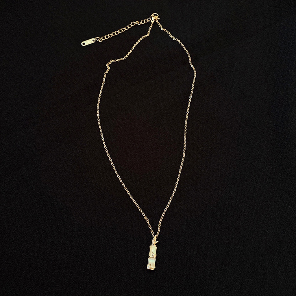 Dây chuyền nữ thép titan mặt hình đốt tre không rỉ độc đáo sang trọng, Lémi accessories