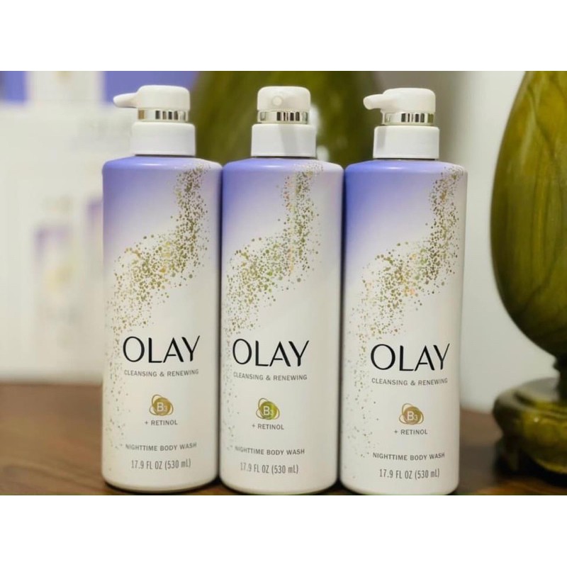 Sữa tắm OLAY đêm/Olay cleaning &amp; Renewing RETENOL nighttime 530ml