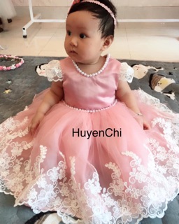 Váy công chúa chân ren cao cấp