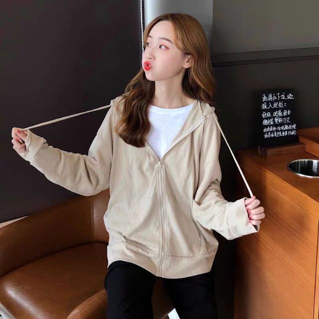 Áo khoác thun chất cotton xước style korea