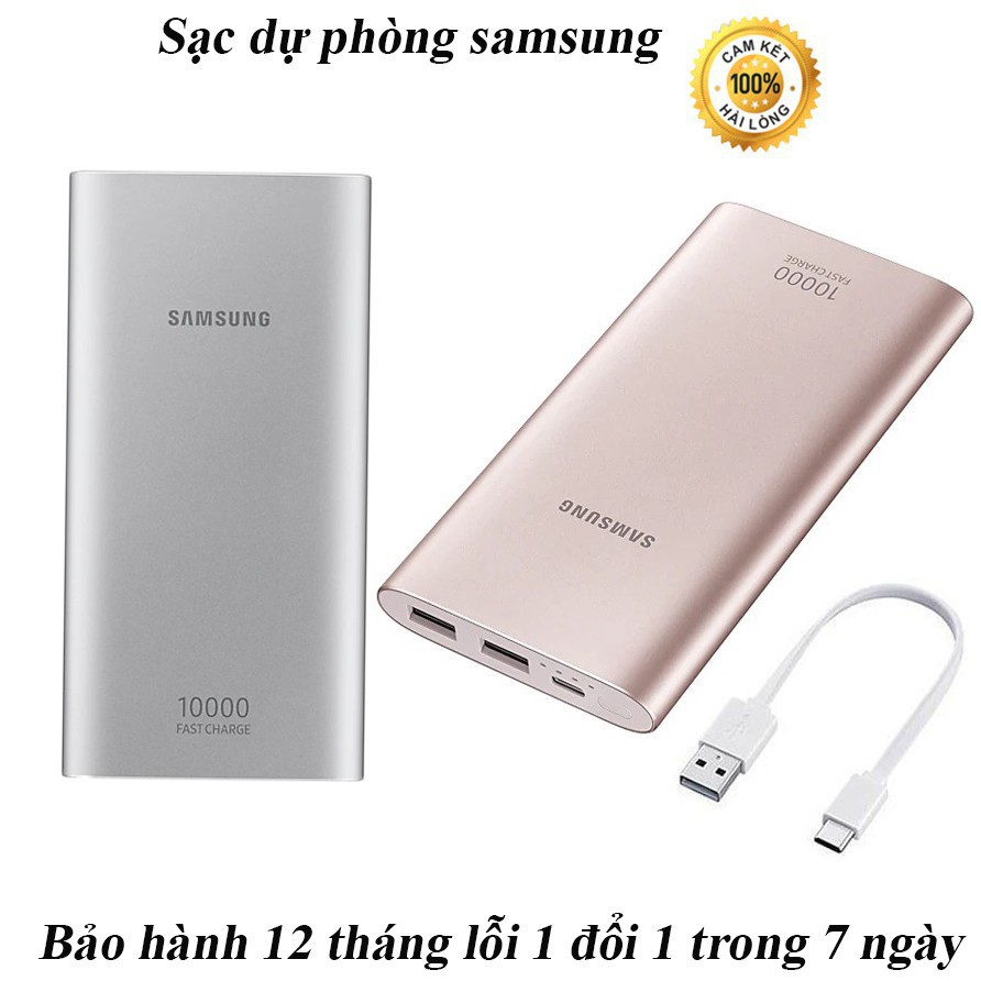 Sạc dự phòng samsung 10000mAh Pin dự phòng TYPE-C BẢO HÀNH 12 THÁNG