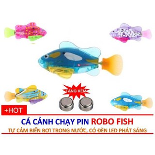 Đồ chơi cá tự bơi Robo Fish có đèn Led