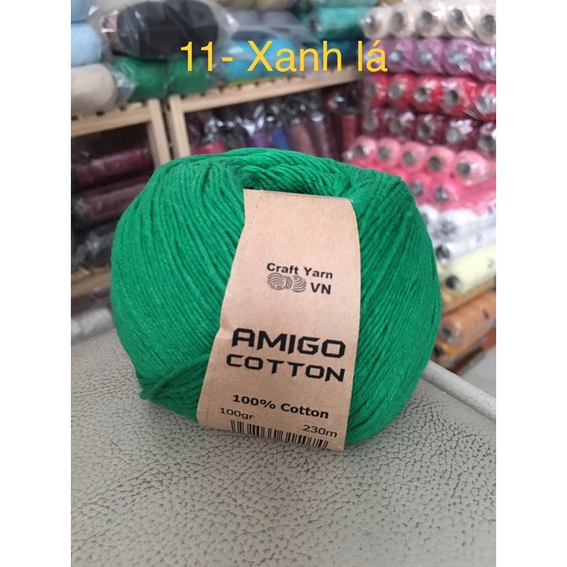 Sợi Amigo cotton ( màu từ 09-15)