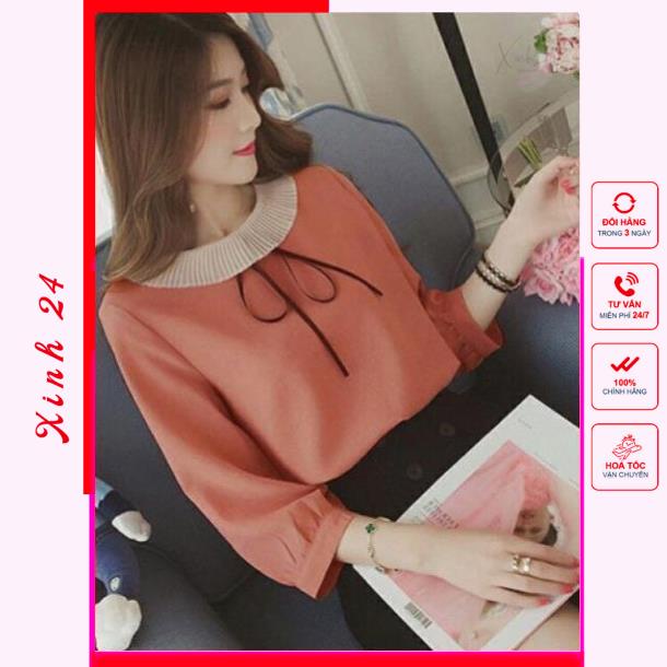 Áo kiểu , áo sơ mi nữ công sở tay lửng cổ áo dập ly phong cách trẻ trung | BigBuy360 - bigbuy360.vn