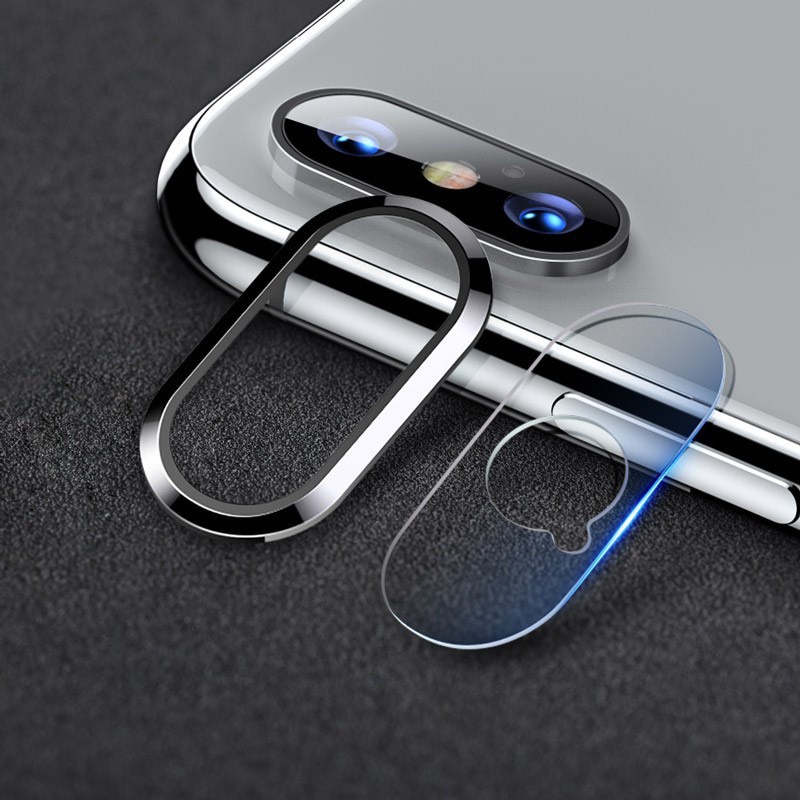 COMBO KÍNH CƯỜNG LỰC CAMERA + VIỀN KIM LOẠI BẢO VỆ CAMERA DÀNH CHO IP 6/6S/6+/6S+ 7/8 7/8+ X XR XSMAX