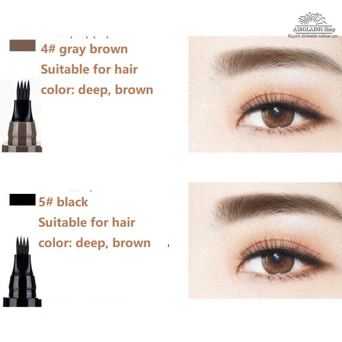 Bút Kẻ Lông Mày 3D Dạng Lỏng Lâu Trôi Chống Thấm Nước Và Mồ Hôi Màu Sắc 3D | BigBuy360 - bigbuy360.vn