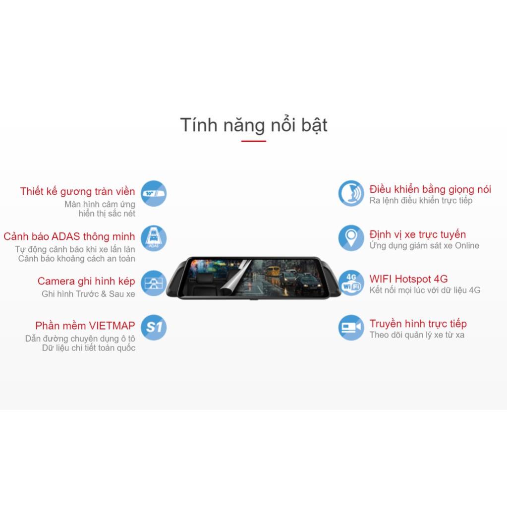 Camera hành trình gương VIETMAP iDVR P2 + thẻ 32GB và Sim data - ĐIỀU KHIỂN BẰNG GIỌNG NÓI | BigBuy360 - bigbuy360.vn