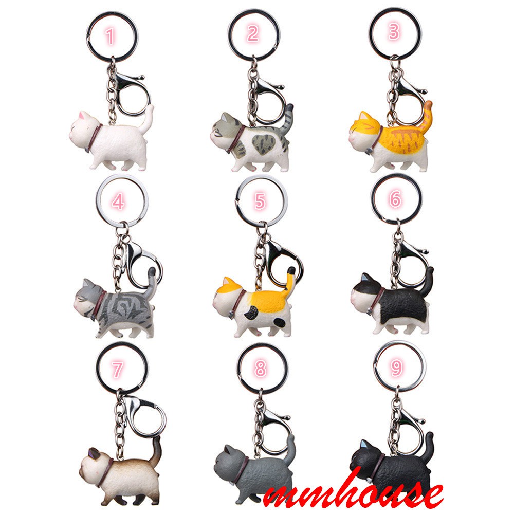 Móc khóa hình dạng mèo dễ thương xinh xắn