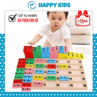 Hộp Toán Học Domino Bằng Gỗ Trò Chơi Rút Gỗ Giúp Bé Phát Triển Tư Duy Vui Nhộn Xả Stress HAPPY KIDS247