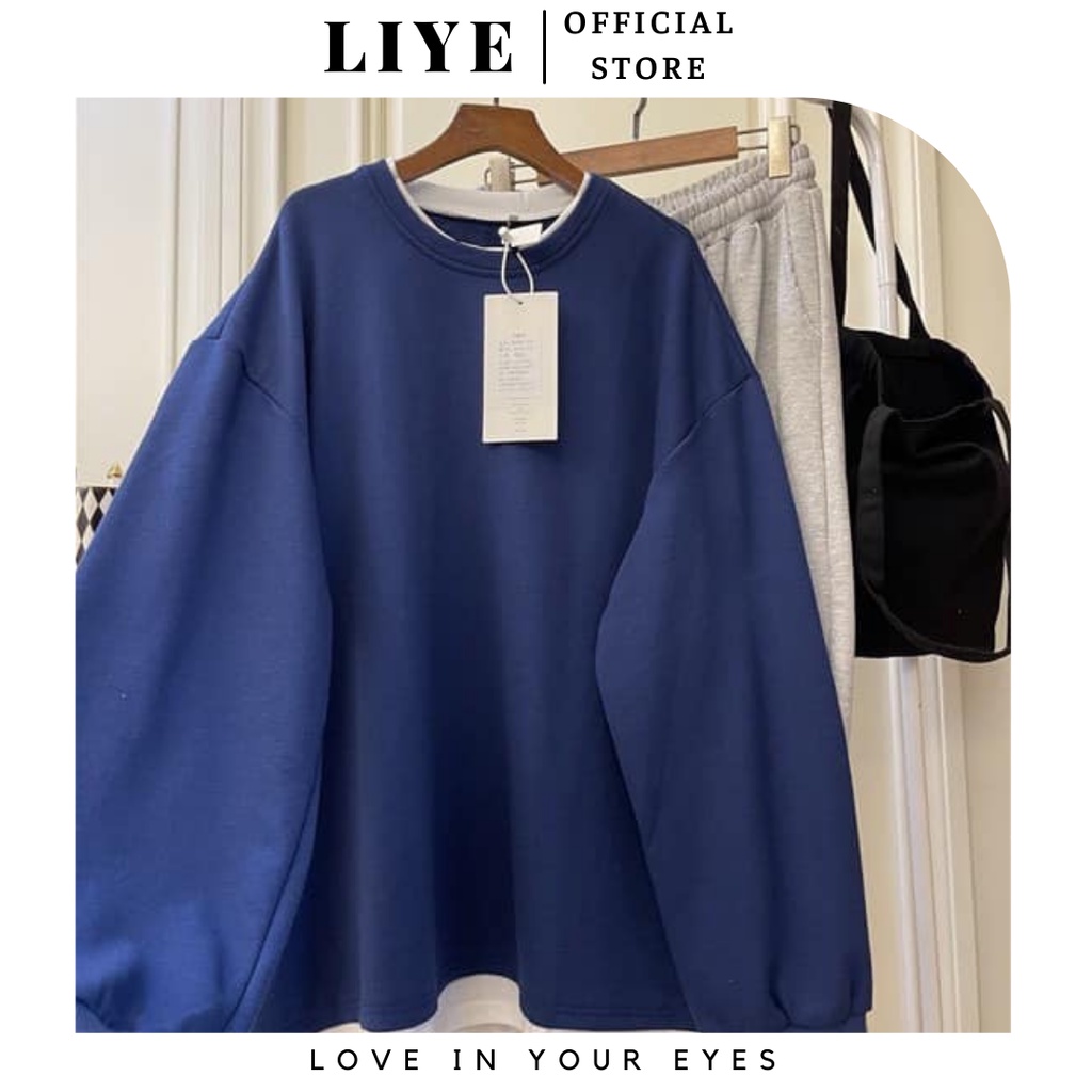Áo sweater nỉ chân cua Quảng Châu xịn kèm ảnh thật cận chất - Liyeclothes