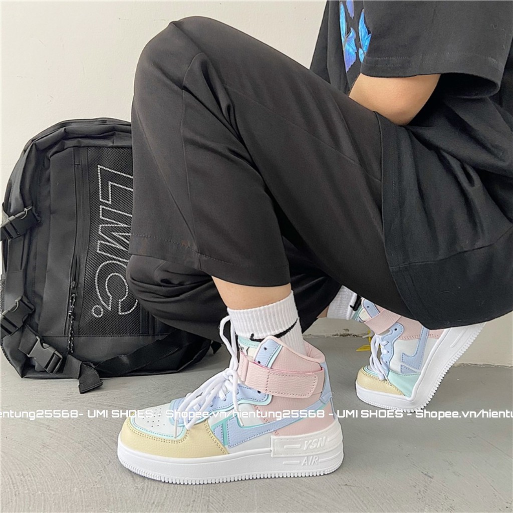 [MỚI] Giày cao cổ nữ thể thao shadow pastel đế bằng đi học đi chơi cá tính năng động trẻ trung mới hot trend đẹp xinh | BigBuy360 - bigbuy360.vn