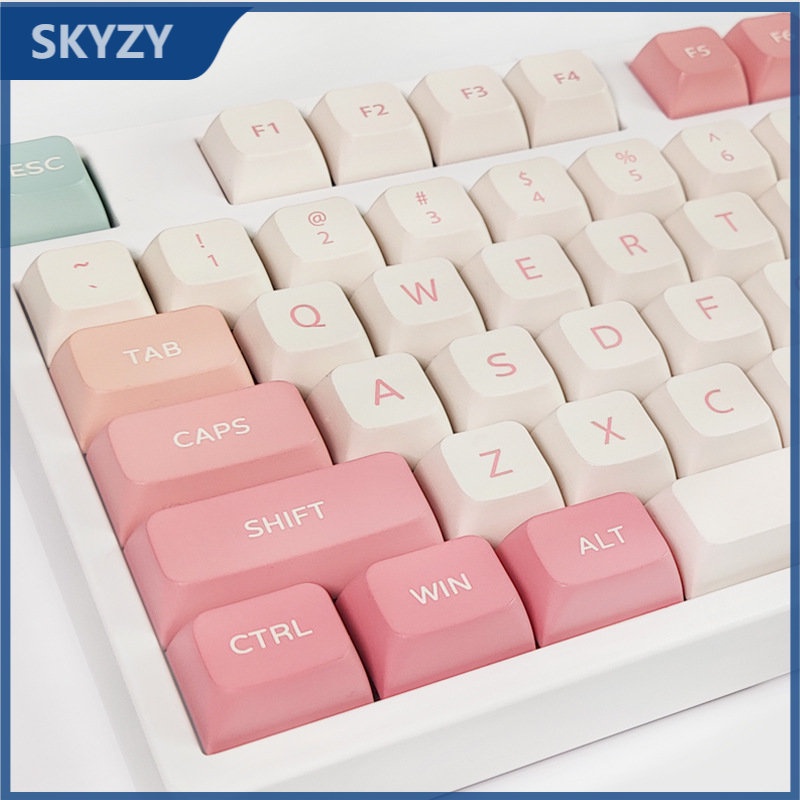 137 Phím Rouge keycaps XDA Profile Gradient Hoàng hôn PBT Dye Sub Bàn phím cơ học Keycap